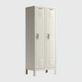 Armadio spogliatoio 2 ante avorio in acciaio 60 x 50 x 180 cm rettangolare