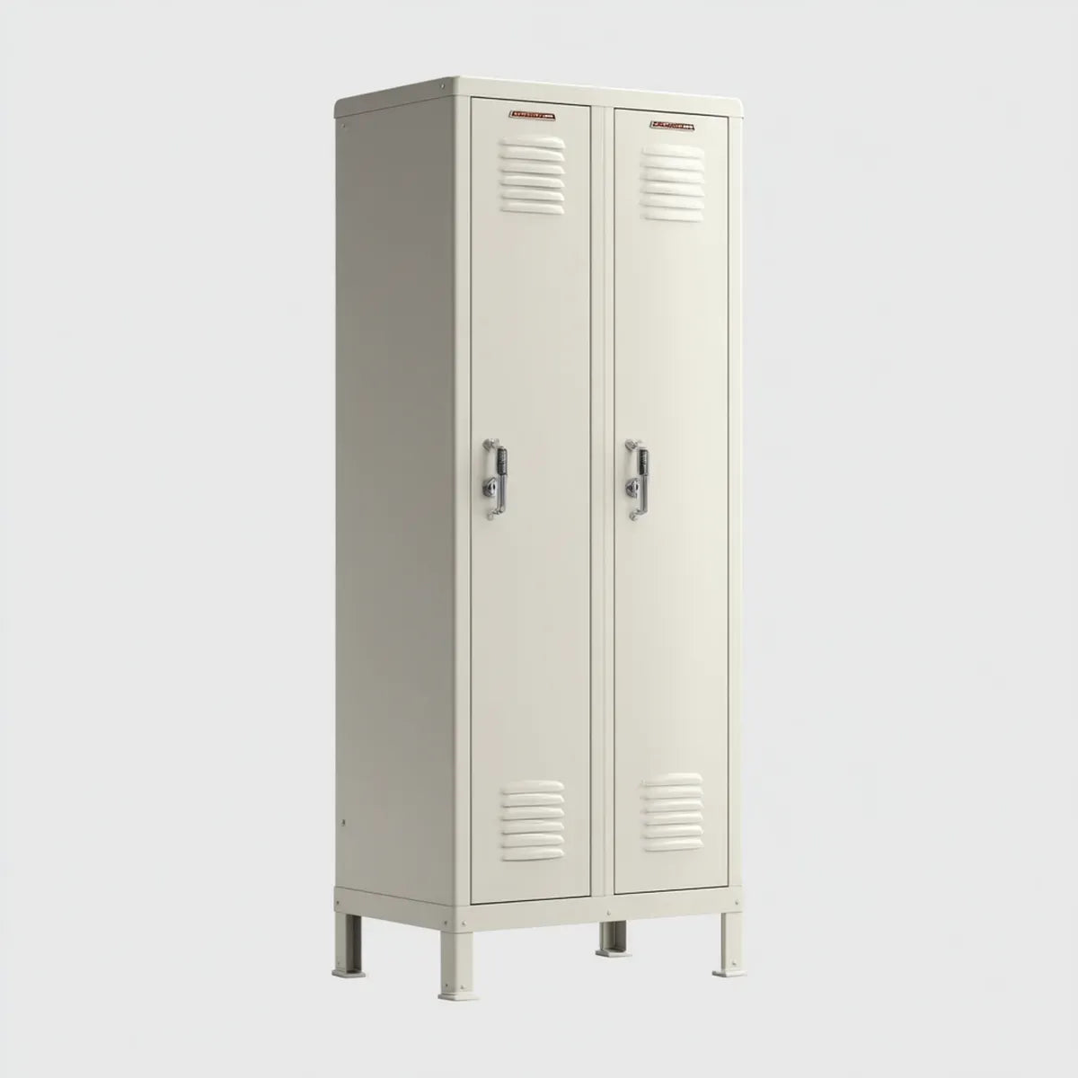 Armadio spogliatoio 2 ante avorio in acciaio 60 x 50 x 180 cm rettangolare
