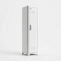 Armadio contenitore a 1 anta bianco in acciaio 40 x 40 x 180 cm rettangolare