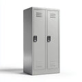 Armadio spogliatoio a 2 ante grigio in acciaio 80 x 40 x 180 cm rettangolare